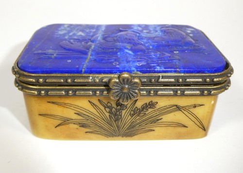 Lapislazuli tabatiere - lapislazuli,