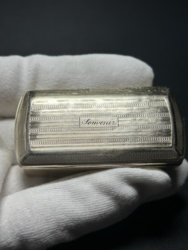 Silber tabatiere dose - silber,