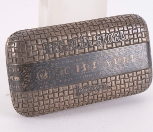 Russische silber tabatiere - silber,
