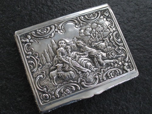 Schnupftabakdose silber 800 - schnupftabakdose,
