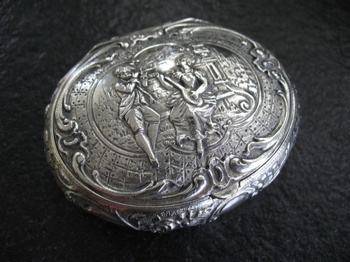 Schnupftabakdose silber 800 - schnupftabakdose,
