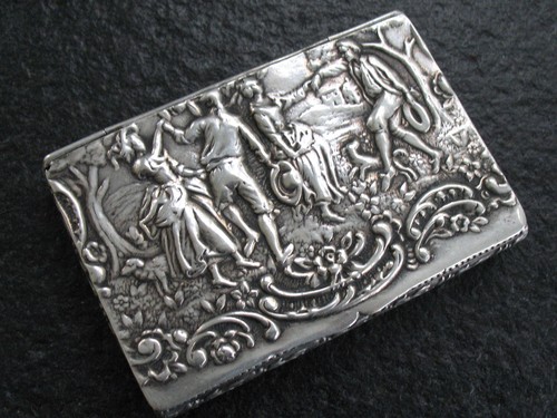 Schnupftabakdose silber 800 - schnupftabakdose,