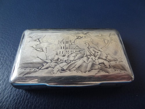 Schnupftabakdose 875 silber - schnupftabakdose,