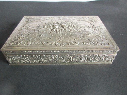 800er silber silberdose - silber,